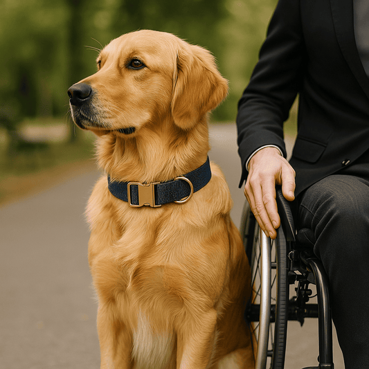 Collier chien personnalisé assistance