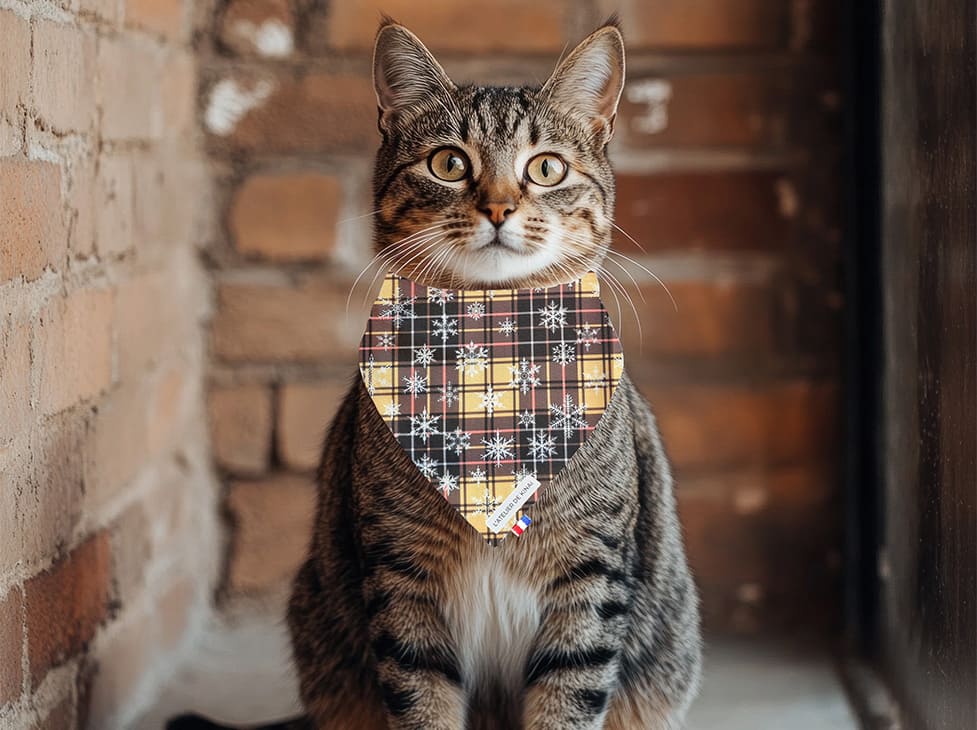 Bandana pour chat Givre Écossais