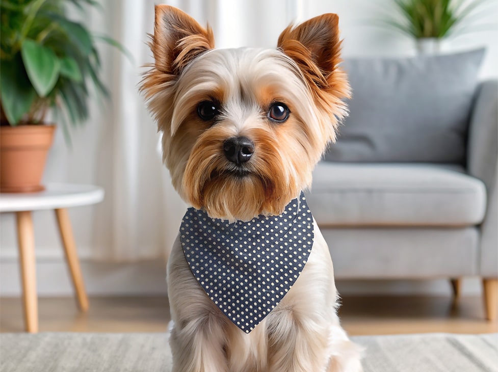 Bandana pour chien pois