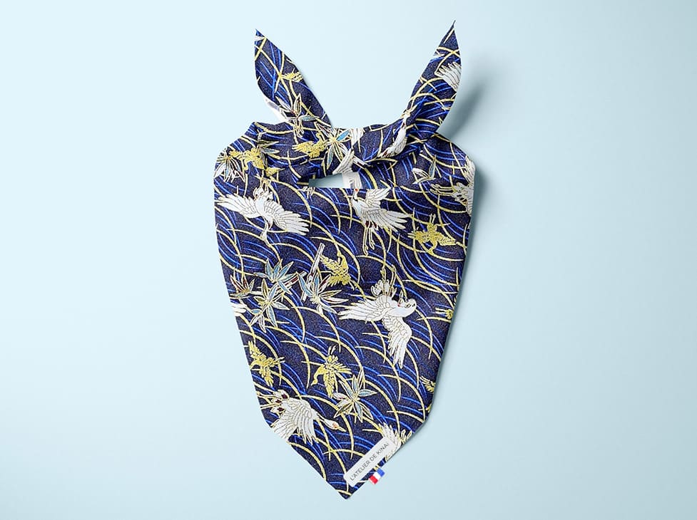Bandana pour chien grue