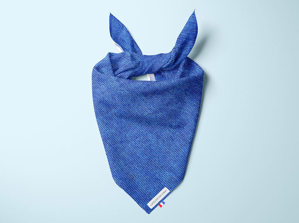 Bandana pour chien velours côtelé