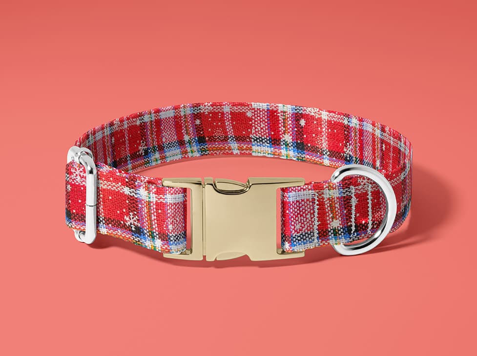 Collier pour chien Tartan des Neiges