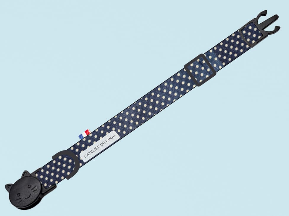Collier pour chat pois