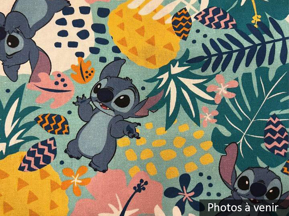 tissus stitch bleu