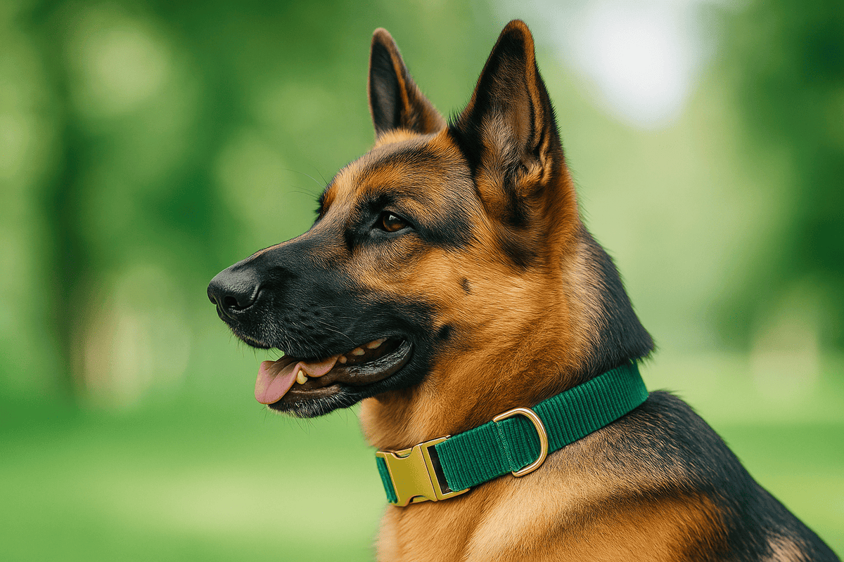 🛡️ Collier Berger Allemand personnalisé : sécurité et distinction