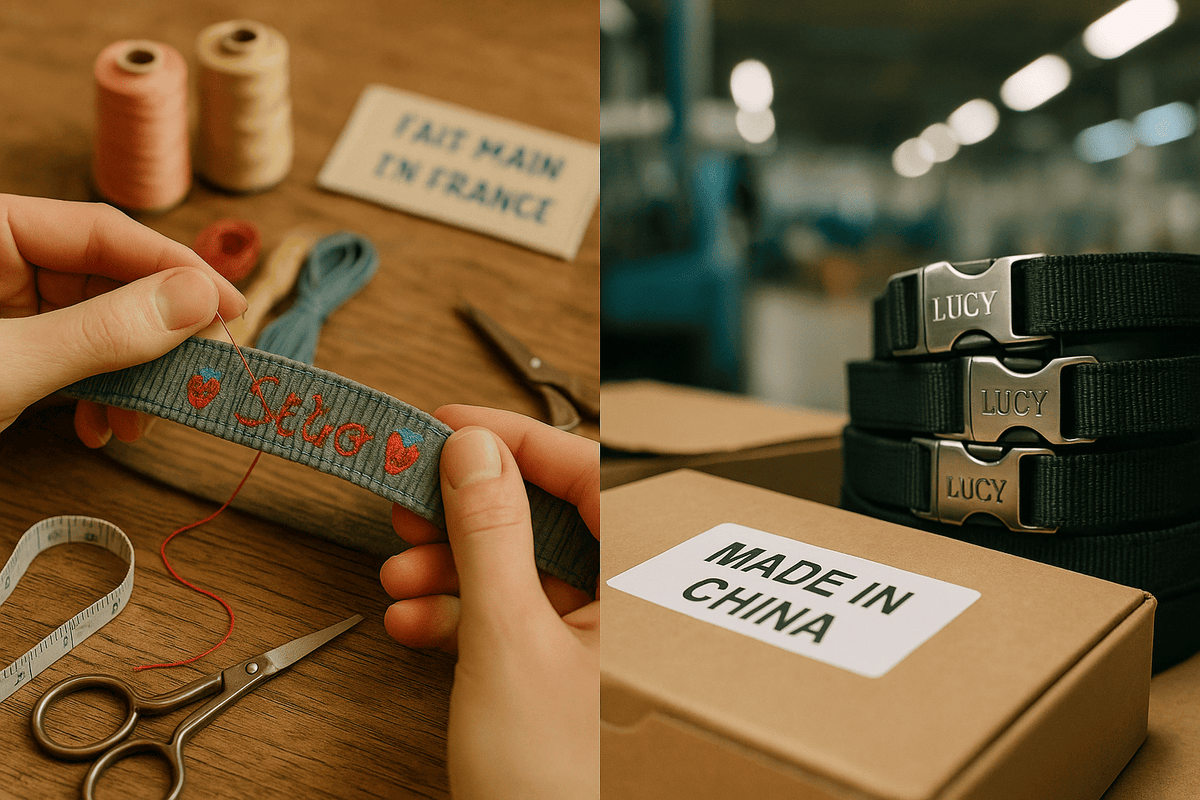 Collier pour chien personnalisé en France : comment repérer les vrais artisans