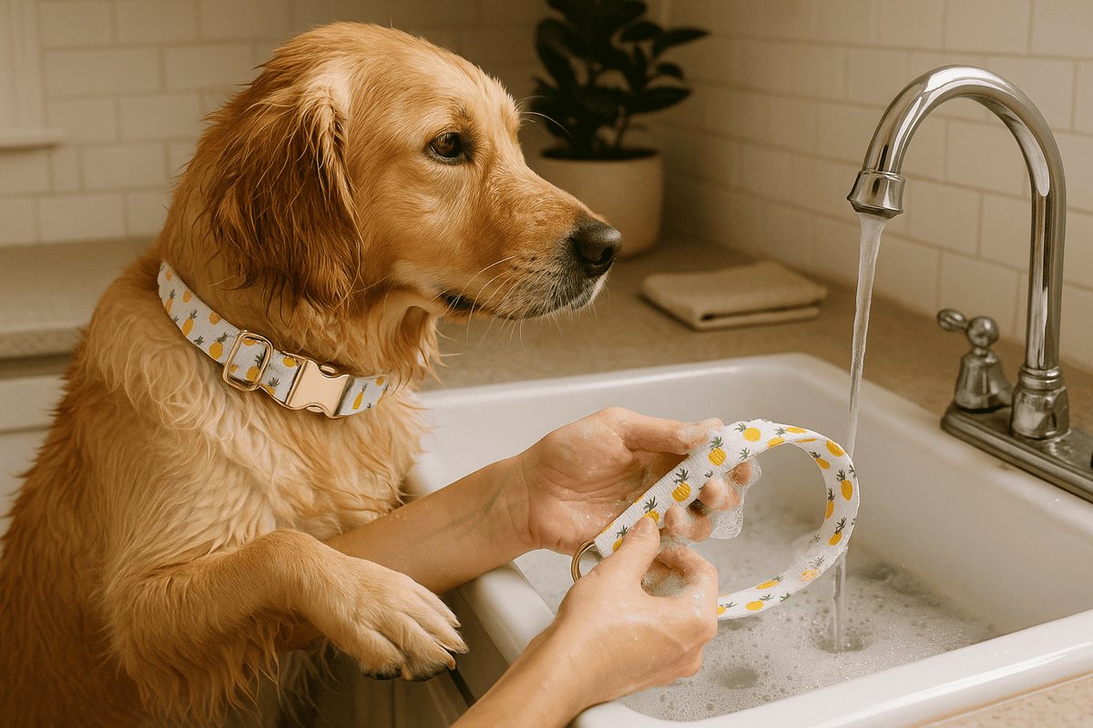 Comment entretenir et nettoyer un collier chien en tissu ?