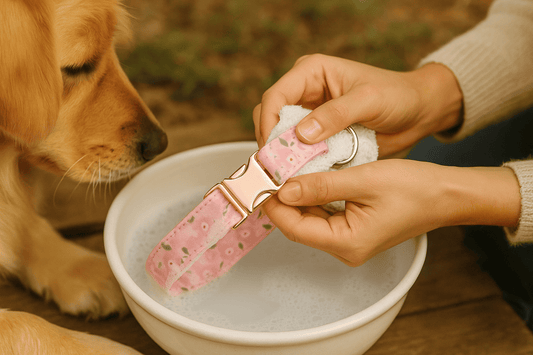 entretenir-collier-rose-chien