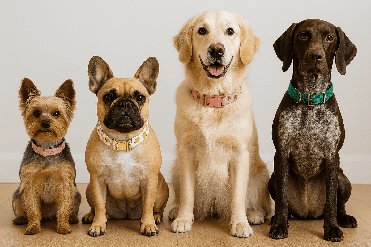 📏 Quel collier chien personnalisé pour quelle race ? Le guide ultime selon la morphologie