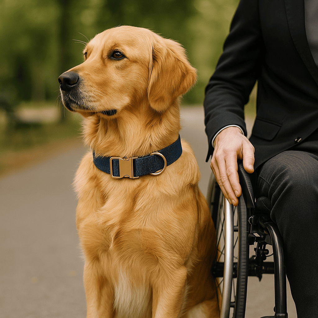 Collier chien personnalisé assistance