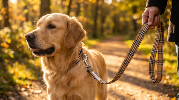 Kit Complet pour Chien : Collier + Laisse + Bandana Assortis