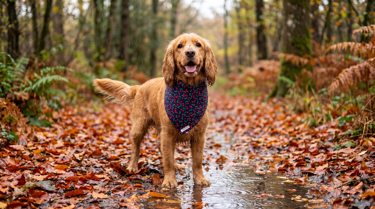 Bandana Imperméable pour Chien : l'Allié des Balades d'Automne