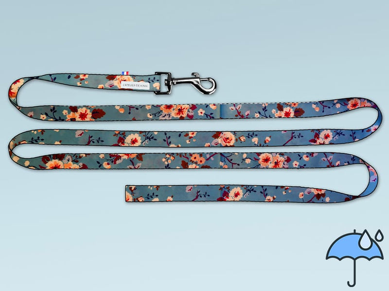 Laisse personnalisée pour chien imperméable Éclat Floral