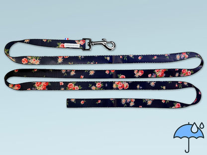 Laisse personnalisée pour chien imperméable Éclat Floral