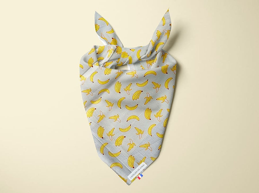 Bandana pour chien Banane