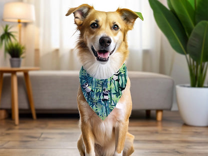 Bandana pour chien panda