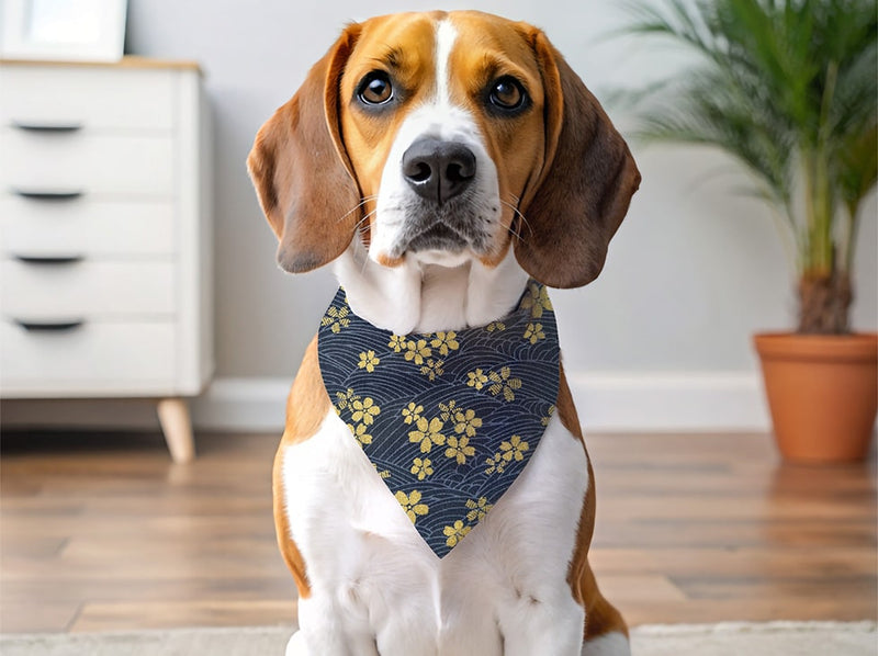 Bandana personnalisé pour chien sakura