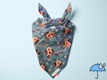 Bandana personnalisé pour chien imperméable Éclat Floral
