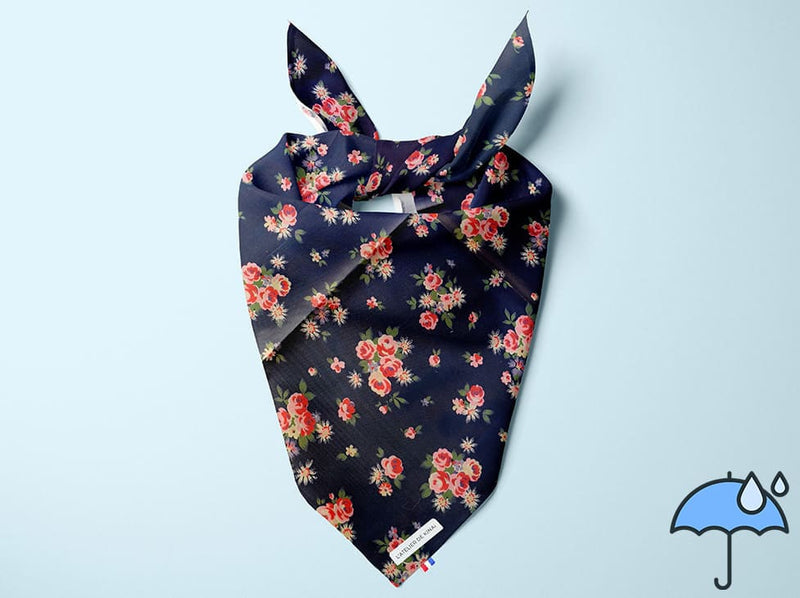 Bandana personnalisé pour chien imperméable Éclat Floral