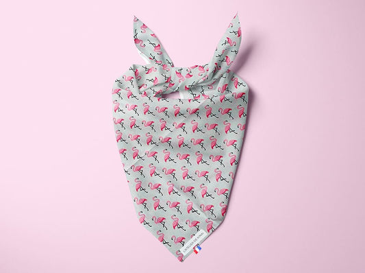 Bandana pour chien flamant
