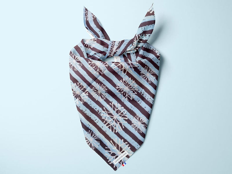 Bandana pour chien Flocon Strié