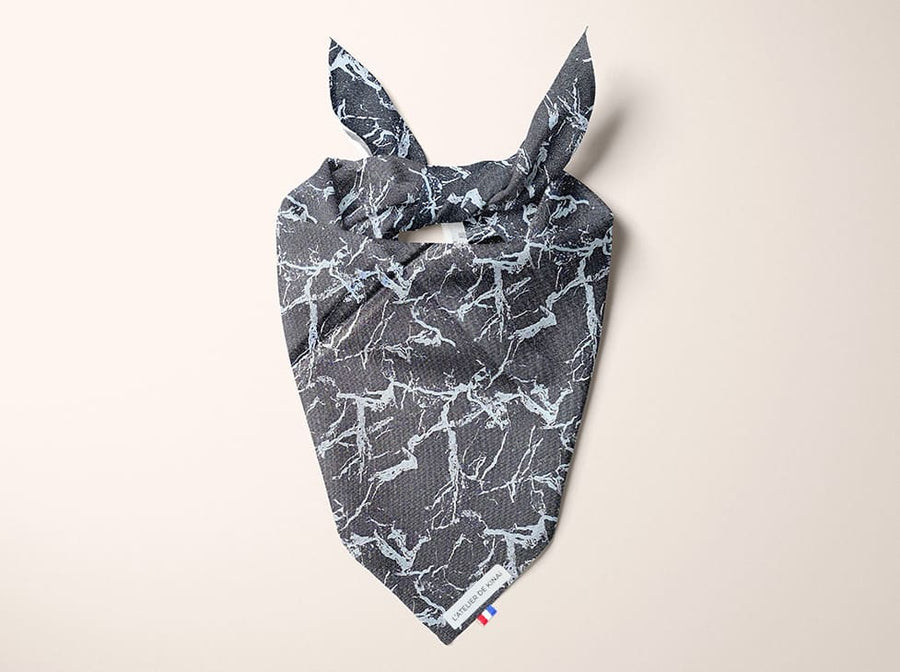 Bandana pour chien Marbre