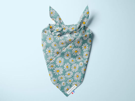 Bandana pour chien marguerite