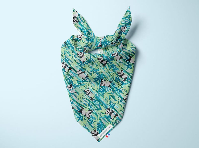 Bandana personnalisé pour chien panda