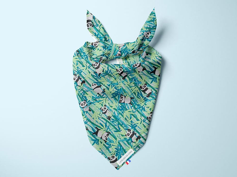 Bandana pour chien Panda