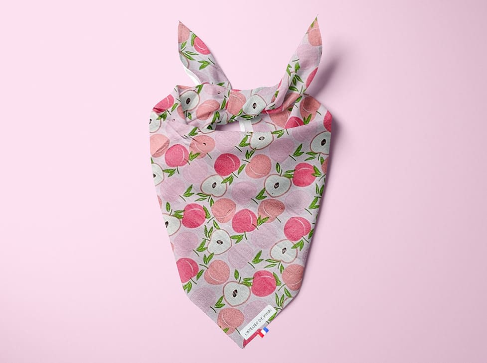 Bandana personnalisé pour chien pêche