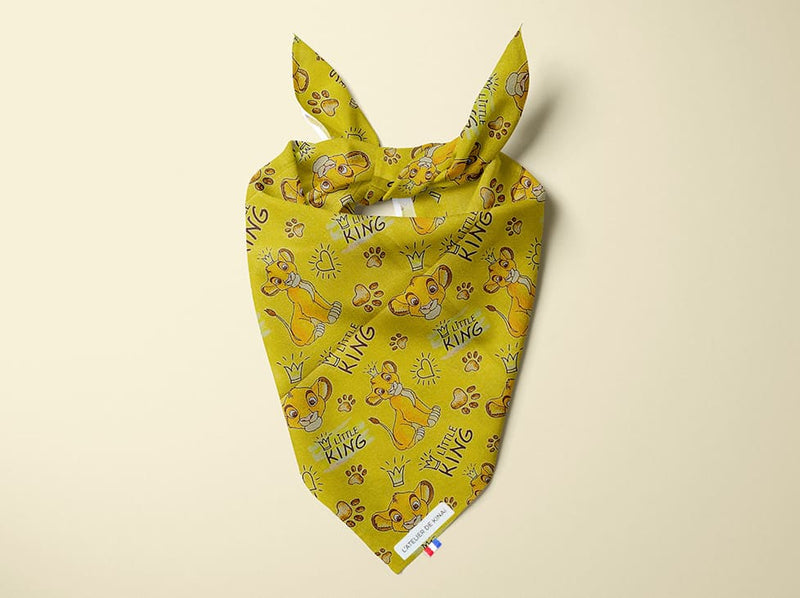 Bandana personnalisé pour chien Roi Lion