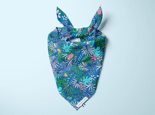 Bandana pour chien tropical
