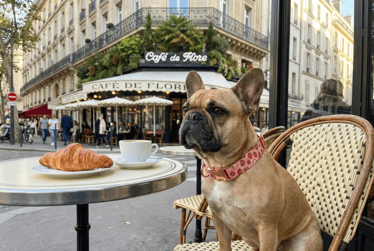 Collier personnalisé pour chien Fraise
