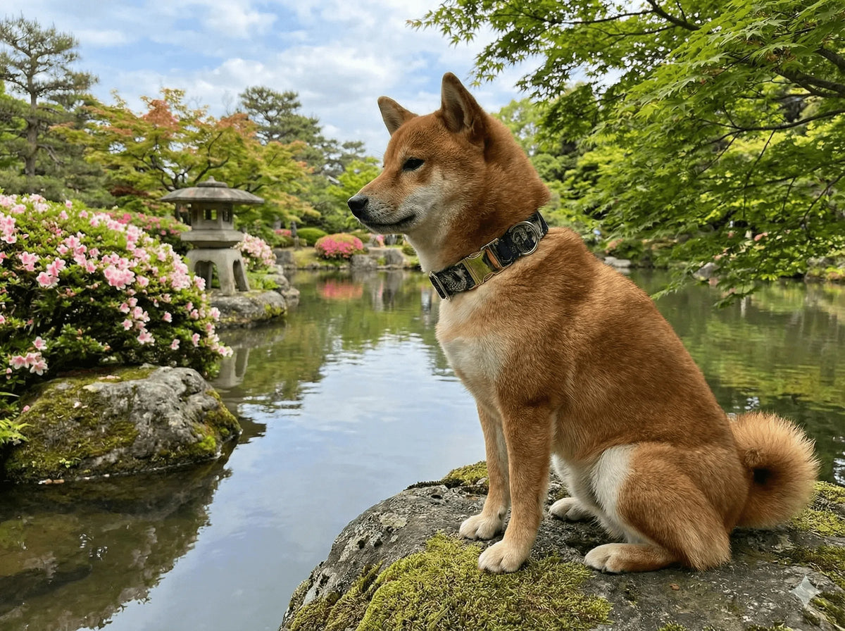 Collier personnalisé pour chien carpe koï