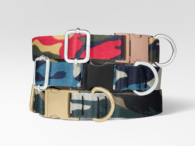 Collier personnalisé pour chien treillis