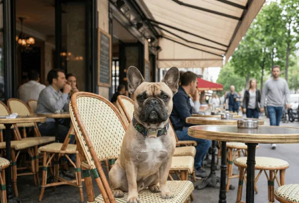 Collier personnalisé pour chien tropical