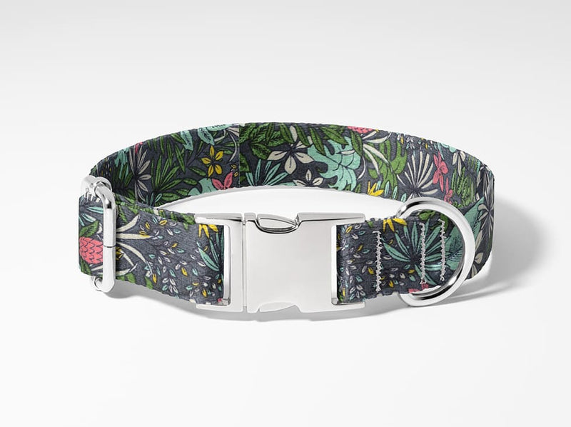 Collier personnalisé pour chien tropical