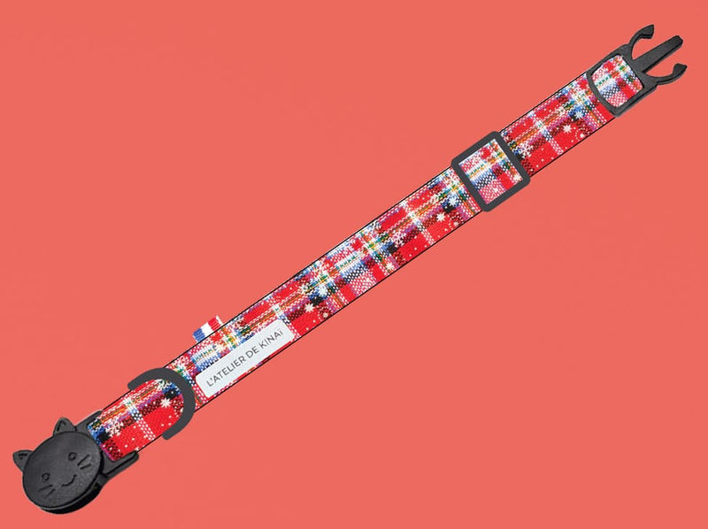 Collier pour chat Tartan des Neiges