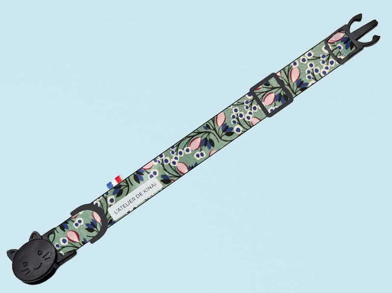 Collier pour chat fleurs