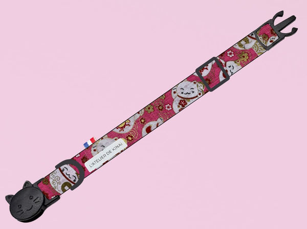 Collier pour chat maneki-neko