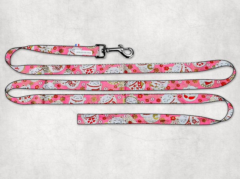 Laisse personnalisée pour chien Maneki-Neko
