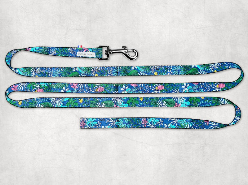 Laisse personnalisée pour chien tropical